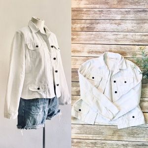 Vintage White Denim Jacket